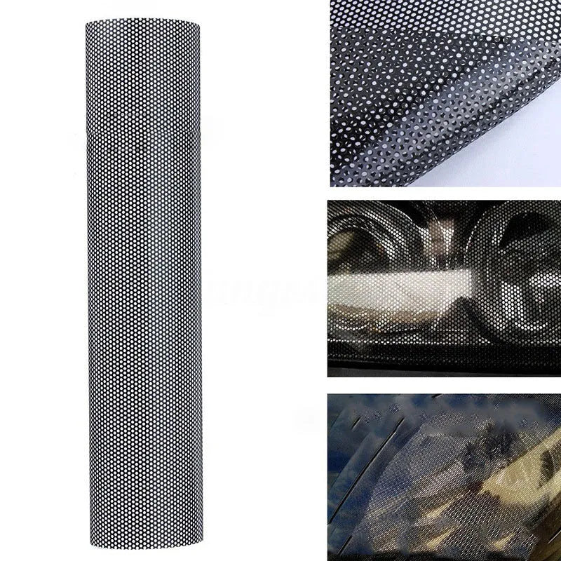 Perforated automotive colour changing film mesh pattern 30cm by 106cm dimensions