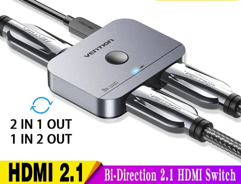 Computer distributor with alloy cable separator for television line connectivity in black or grey