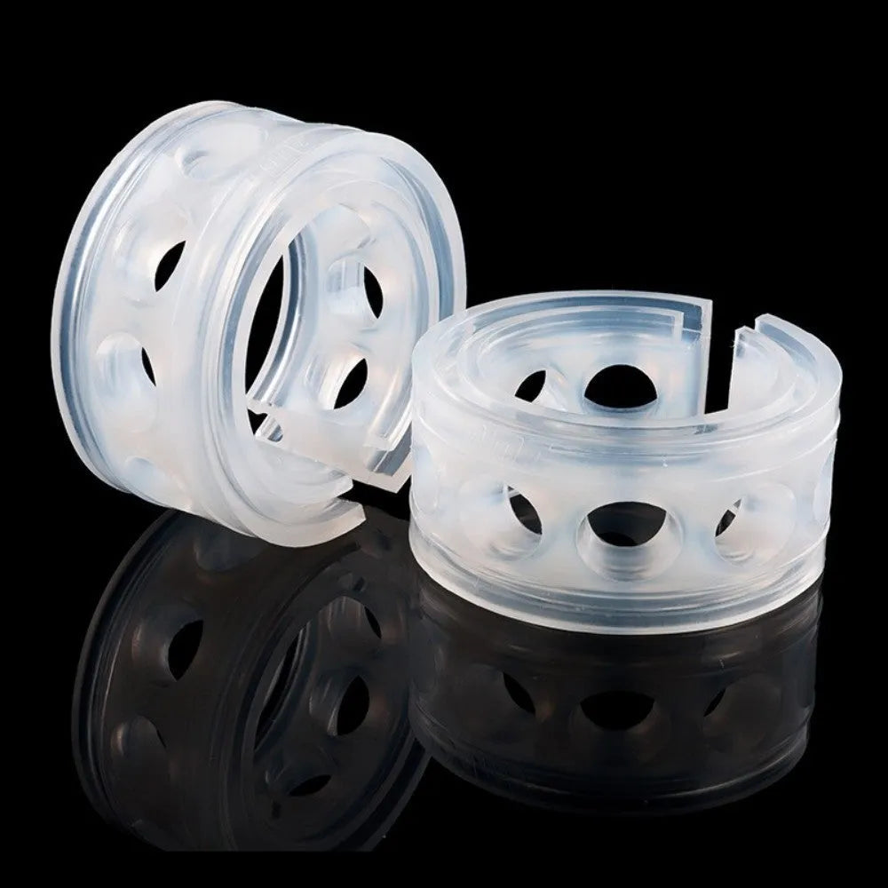 Transparent rubber spring shock absorbers for car modification with six size options