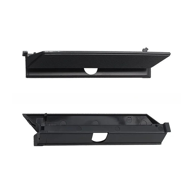 Black PS4 Pro hard drive bottom cover replacement panel with baffle block strip
