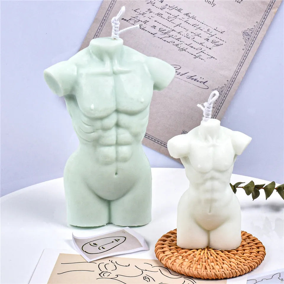 Geometric silicone mould for body therapy aromatherapy plasters with small and large sections