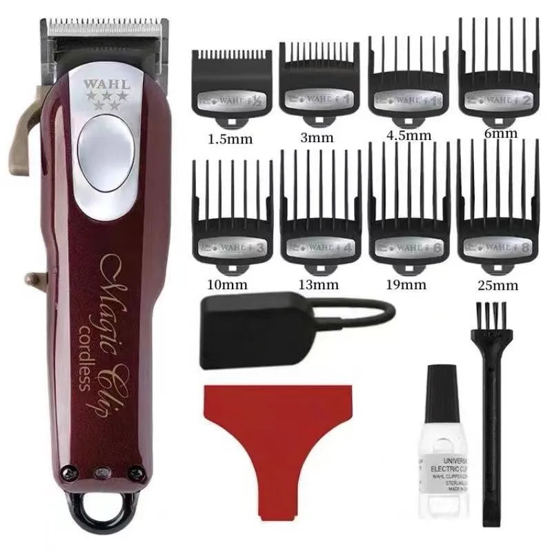 Hair clipper and charging stand with stainless steel cutter head for home use