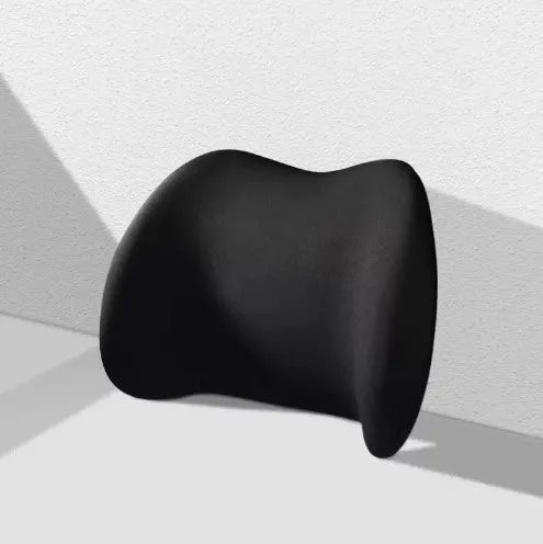 Memory cotton car cushion set showing separate headrest and back support pieces in a choice of colours.