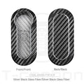 Carbon fibre and glass fibre car key cover replacement shell sets in three colour options