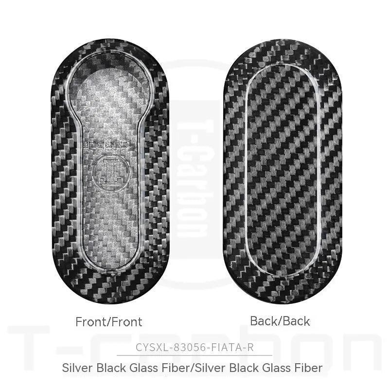 Carbon fibre and glass fibre car key cover replacement shell sets in three colour options