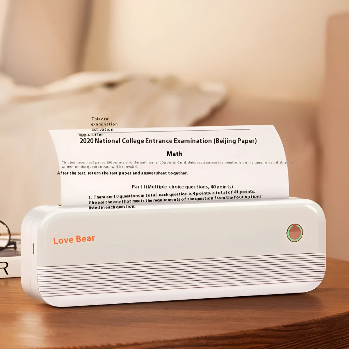 Ailixiong P40 portable thermal printer in Tiffany blue or white colours