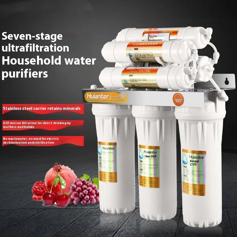 White plastic water filter cartridge for direct drinking tap water purification system replacement