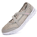 Women's flat heel mesh lace-up casual shoes in multiple colour options