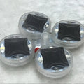 Solar-powered multicolour LED hub decorative light for vehicle wheels with fifteen flash modes