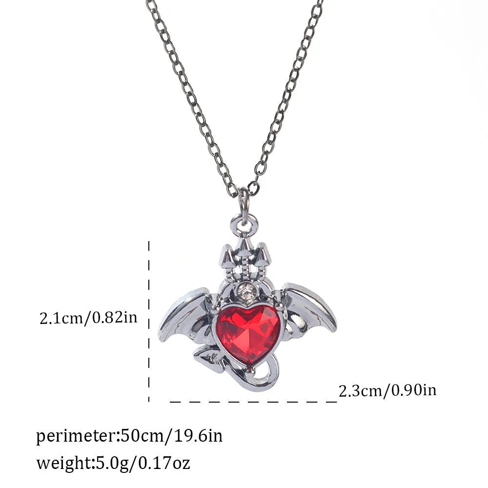 Halloween necklace with electroplated zinc alloy spider bat cross pendant on regular chain