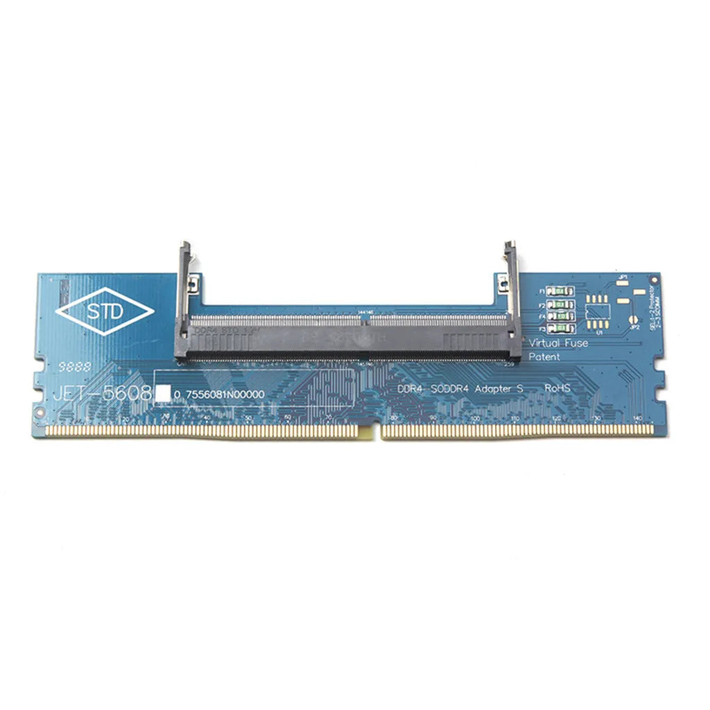 DDR4 laptop to desktop memory adapter card with electrostatic bag for testing laptop RAM on desktop PCs