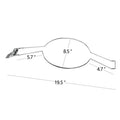 Brown iron car hat stand with a chrome-plated interior hook for storing coats and hats.