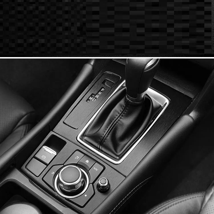 Unksera car interior decorative film sticker kit for centre console, handbrake and instrument panel application
