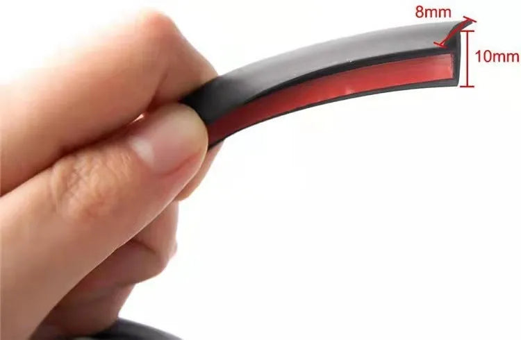 Black TPE rubber seal strip for automotive bumper gap filling applications