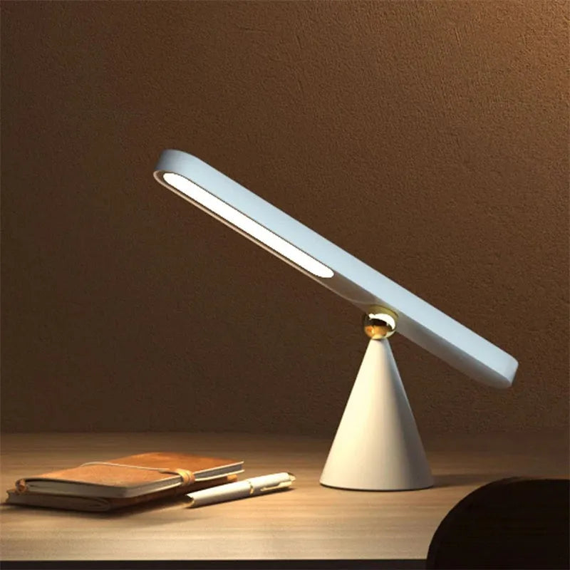 Geometric desk lamp with wireless magnetic wall function and touch controls