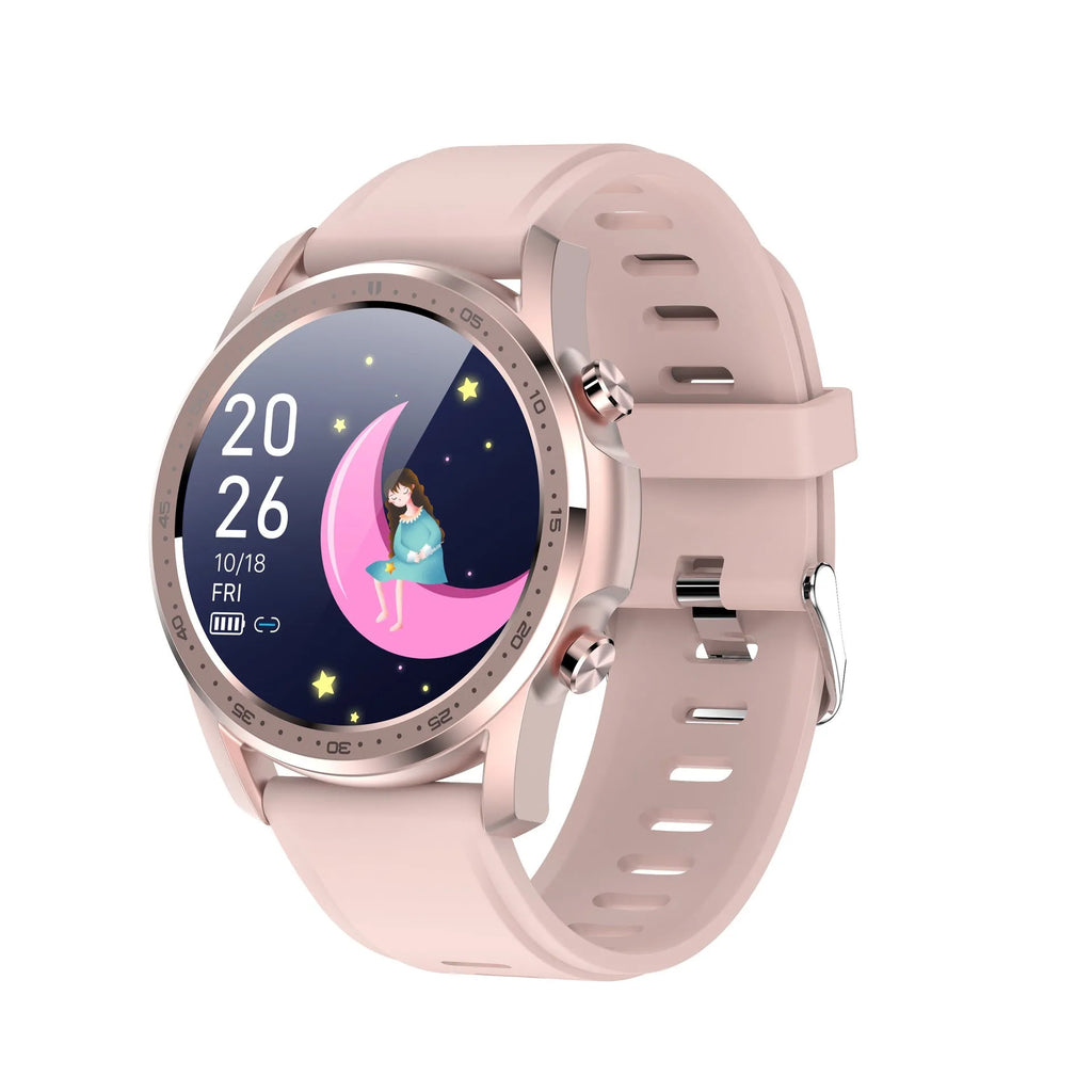 Black or grey zinc alloy smart bracelet with a 1.3-inch screen for body temperature monitoring.