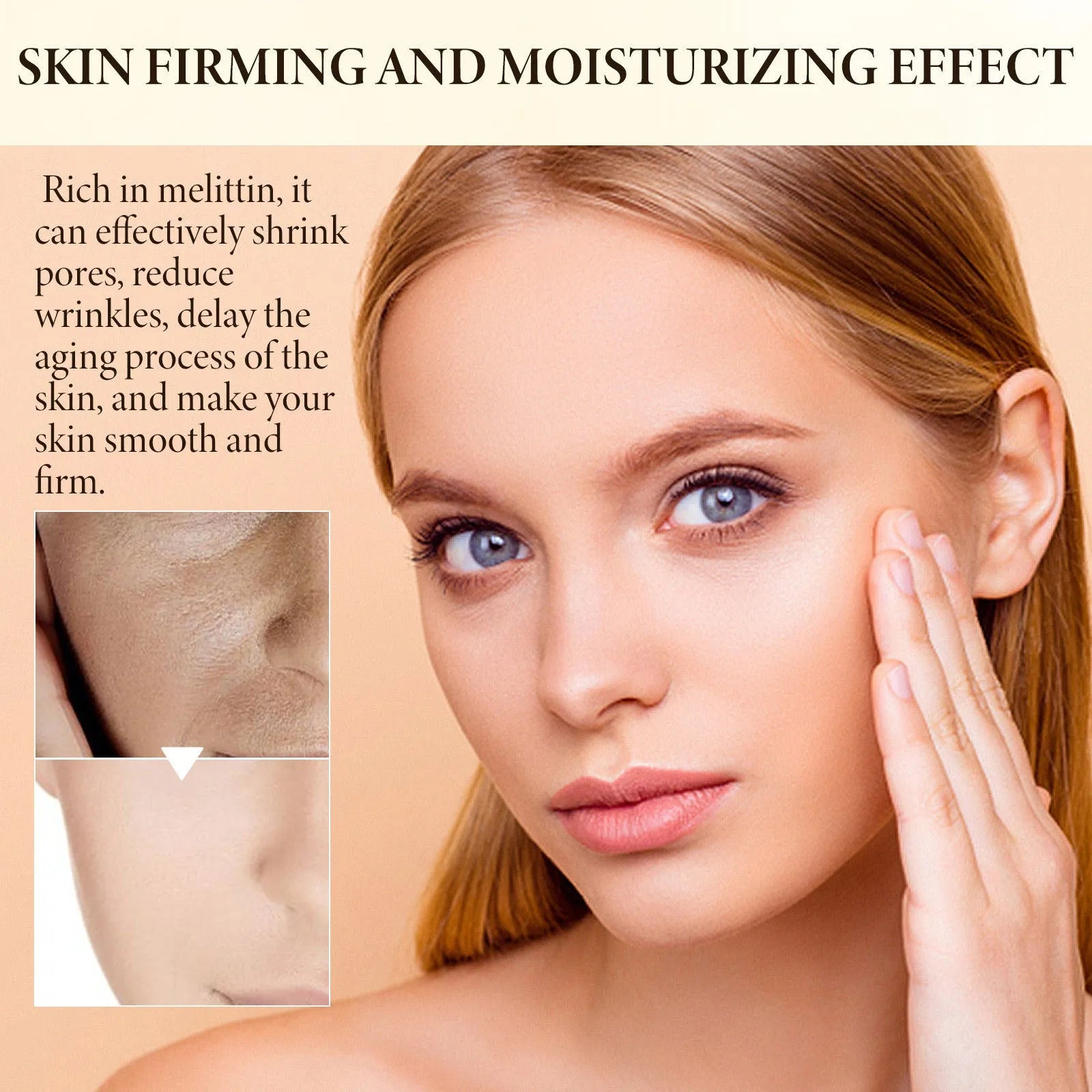 OUHOE Bee Firming Cream jar with 30g hydrating nourishing facial skincare product
