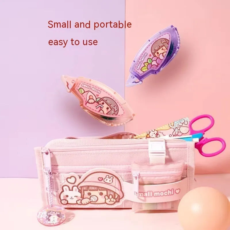 Dotting glue adhesive in fruit juice colours with card packaging for craft and stationery use