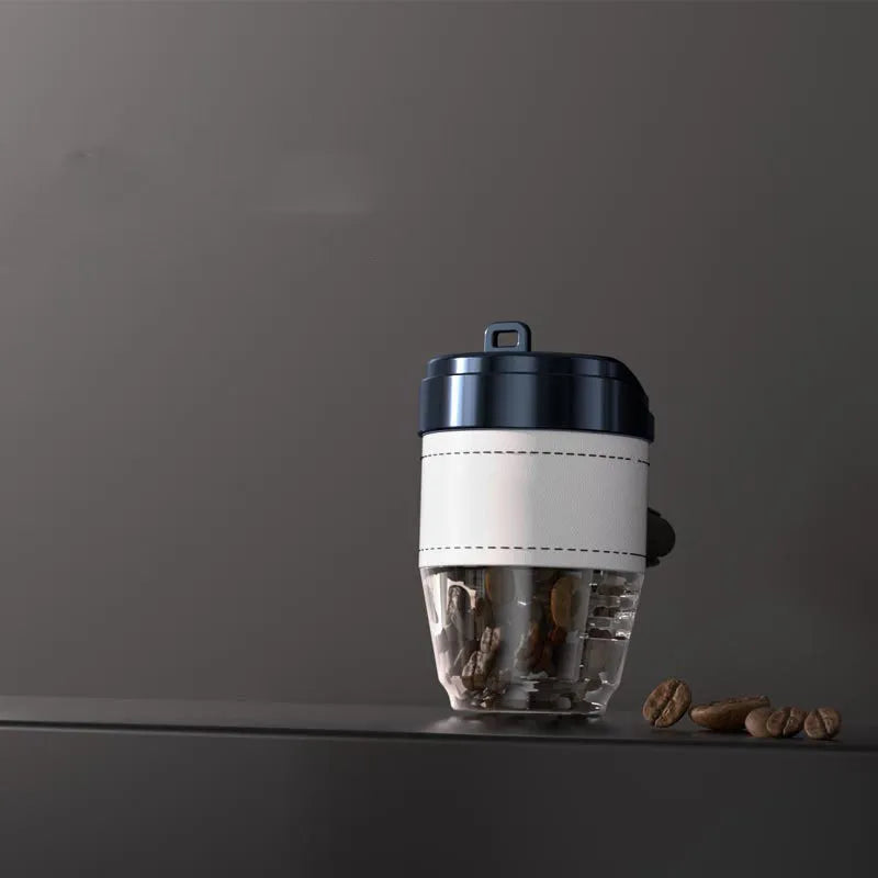 Coffee cup shaped car air freshener solid fragrance in plastic housing with decorative design