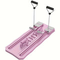Blue multifunctional supine abs board with wheels for home fitness workouts