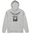Fleece-lined polyester hooded sweater in loose fit pullover style