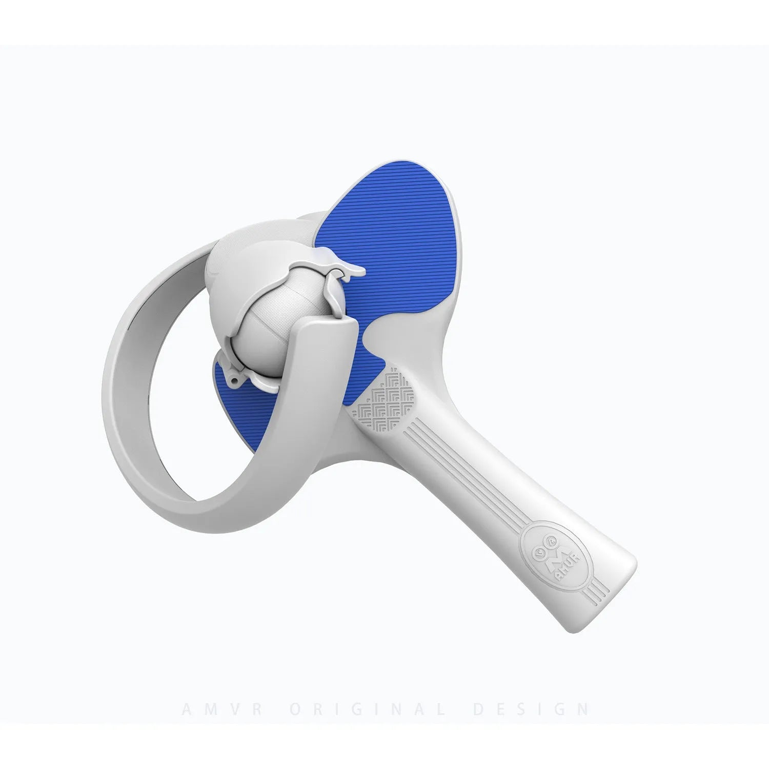 Red and blue silicone plastic table tennis racket grip for Pico 4 VR controller