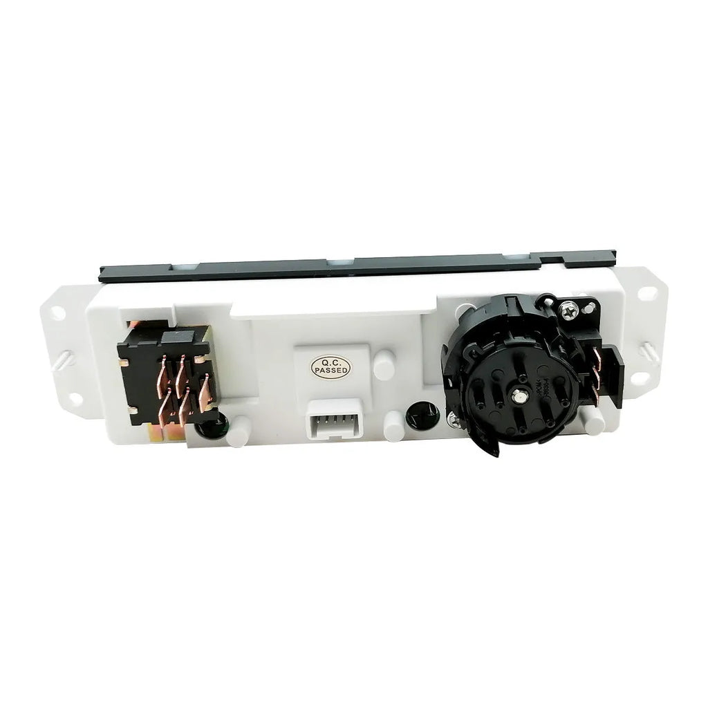 Black Jeep Wrangler air conditioning control panel replacement part, OE 55056558AA.
