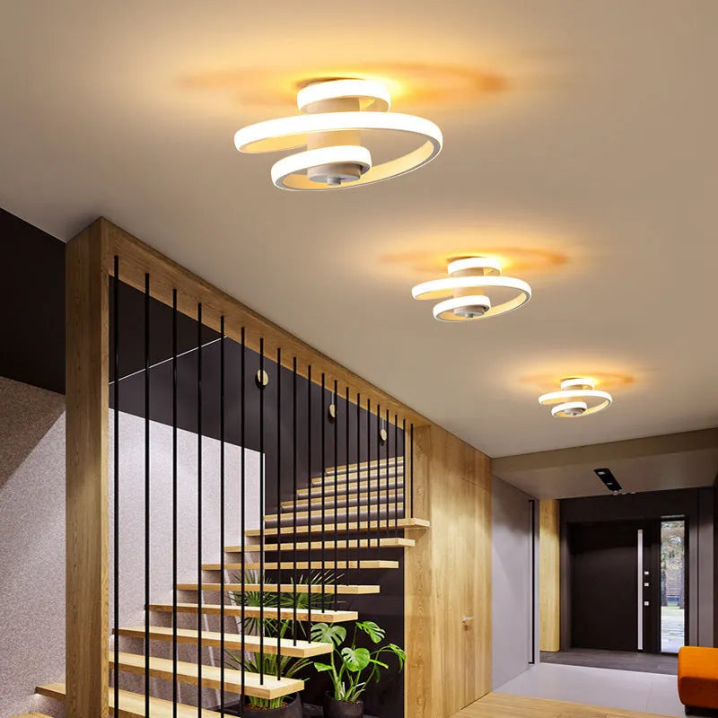 Modern LED corridor ceiling light with a creative silicone shade in a butterfly shape