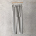 Boys slim straight wool trousers in tapered business casual street fashion style