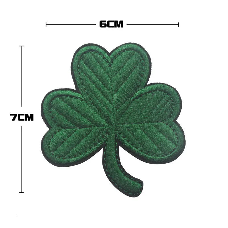 Outdoor embroidered fabric badge with Velcro strip backing in multiple colour variations