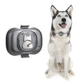 Black GPS pet locator with hanging rope attachment for dog or cat collar tracking