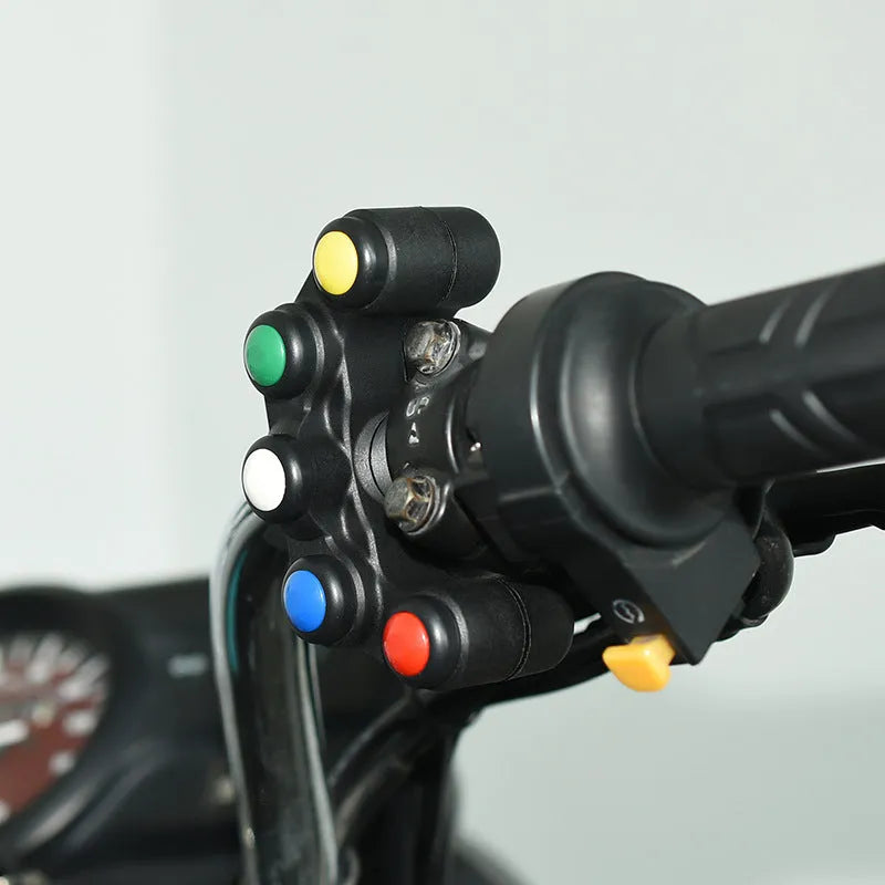 Plastic five-colour five-position motorcycle accessory switch panel with 52cm cable