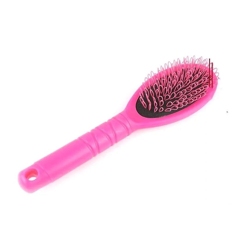 Black ring tooth hair extension comb made from ABS plastic measuring 22cm by 6cm