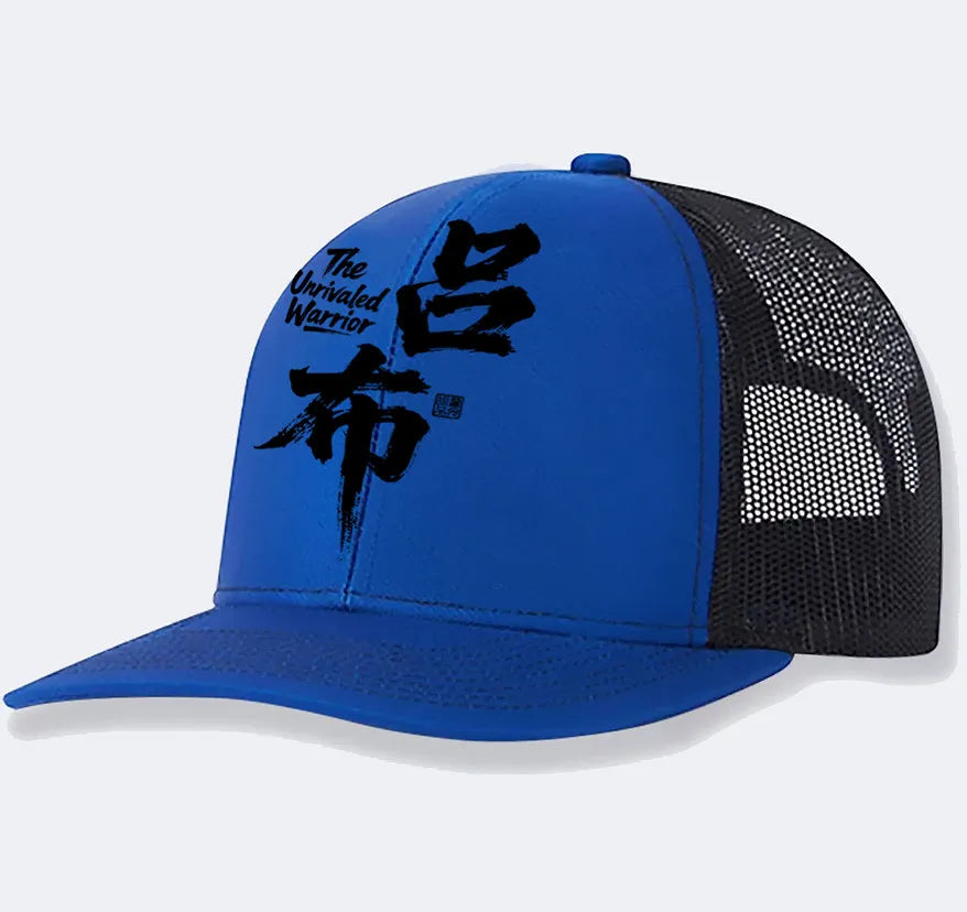 Men's adjustable polyester baseball cap in various colours including black, blue, green, grey, khaki, and orange.