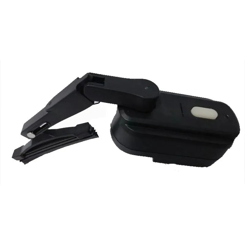 Black motorcycle helmet wiper unit with 65mm blade length for visor clearing