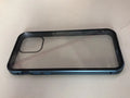 Glass anti-spy phone case with geometry pattern for iPhone in clamshell design