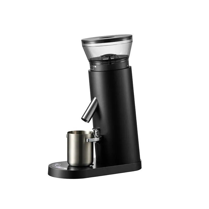 Portable electric coffee grinder machine with stainless steel body and 0.5L capacity