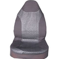 Black quilted PU automotive seat cover with sponge composite construction