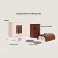 Solid wood pattern human body induction LED light, 73x56x28mm, warm white 2700K to 3000K, Beech or Sapele linkage option