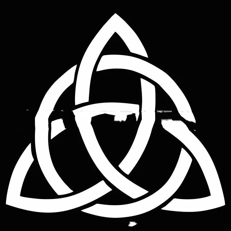 Removable vinyl car body sticker shown in black, white, and laser colour options on a vehicle door.