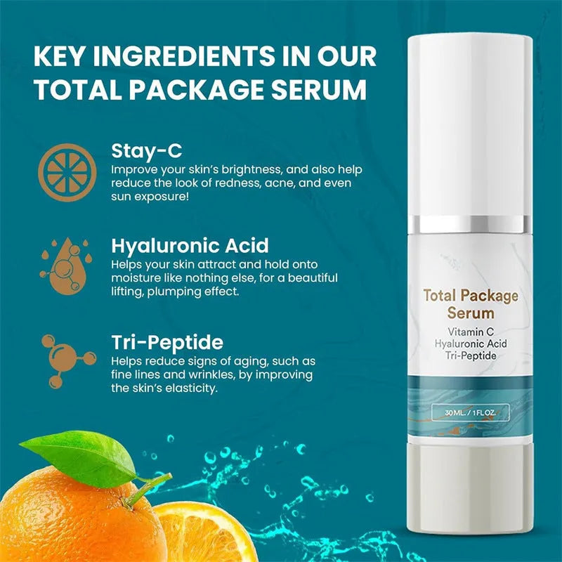 30ml facial essence bottle for moisturising and brightening skincare treatment