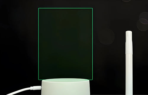 3D acrylic message board lamp with handwritten text illumination and remote control