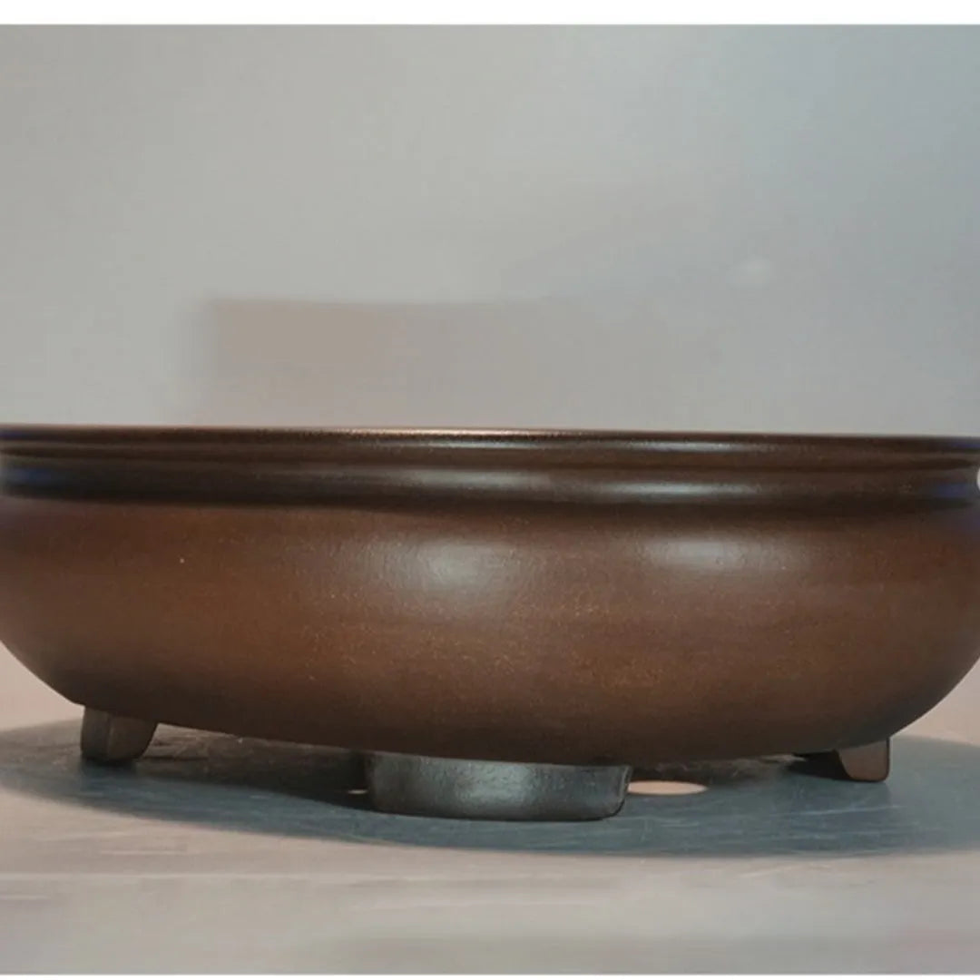 Handmade purple sand flowerpot for indoor desktop display with classical styling
