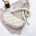 Women's casual nylon shoulder messenger bag in a solid colour with adjustable strap.