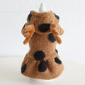 Big Polka Dot Elk Couple design pet clothing for dogs or cats in skirt and four-legged styles.