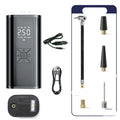 Portable wireless digital display car tyre pump with LED light and USB charging port