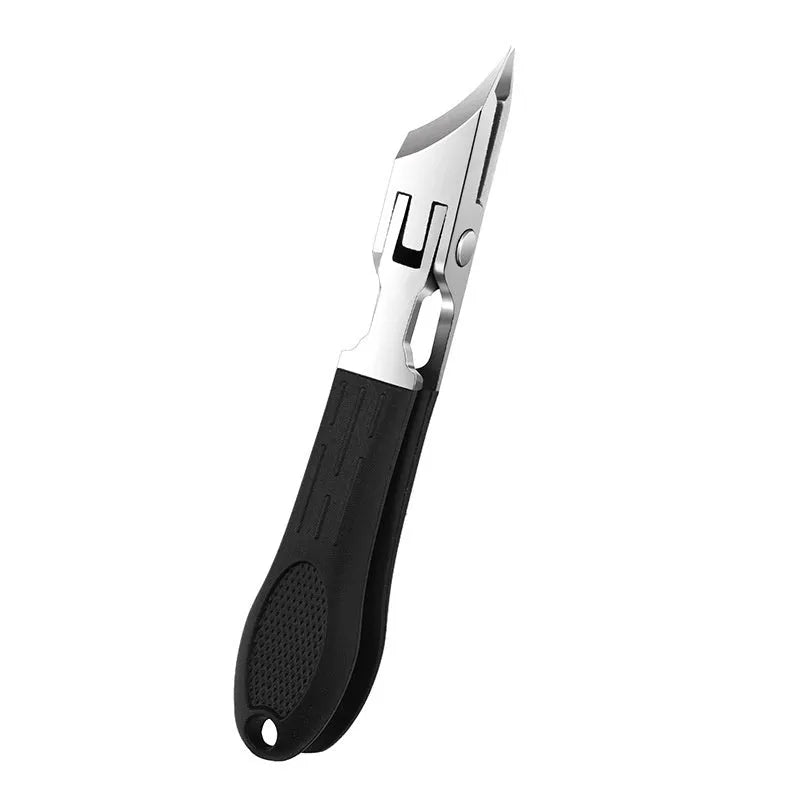 Anti-splash portable fingernail maintenance kit with brown, white, and green champagne pliers and manicure tools