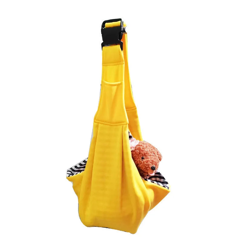 Folding cat messenger backpack in a large capacity breathable design for pet transport.