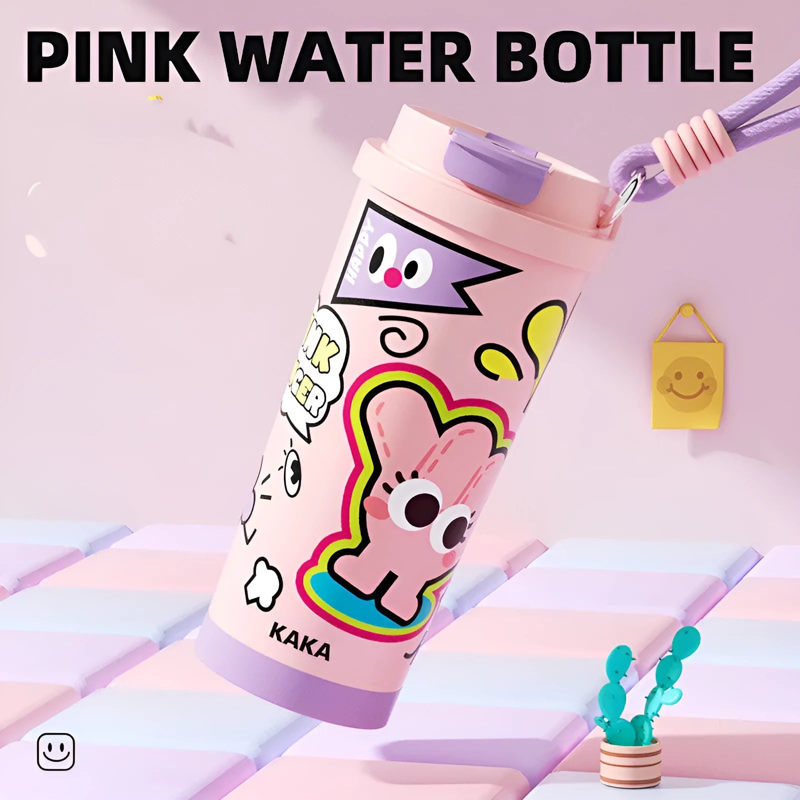 Small 500ml insulated vacuum cup in creative design with colour options