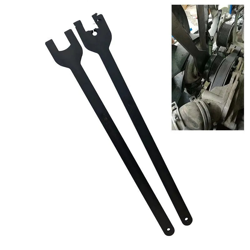 Land Rover fan wrench set with 36mm and 40mm alloy steel tools for automotive repair
